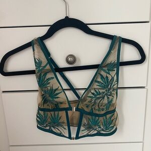 Thistle and Spire Embroidered Sheer Bra